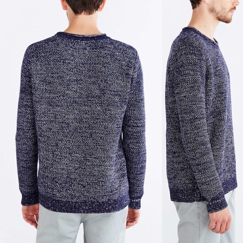 𝅺UO O’Hanlon Mills Calhoun Marled Navy Sweater